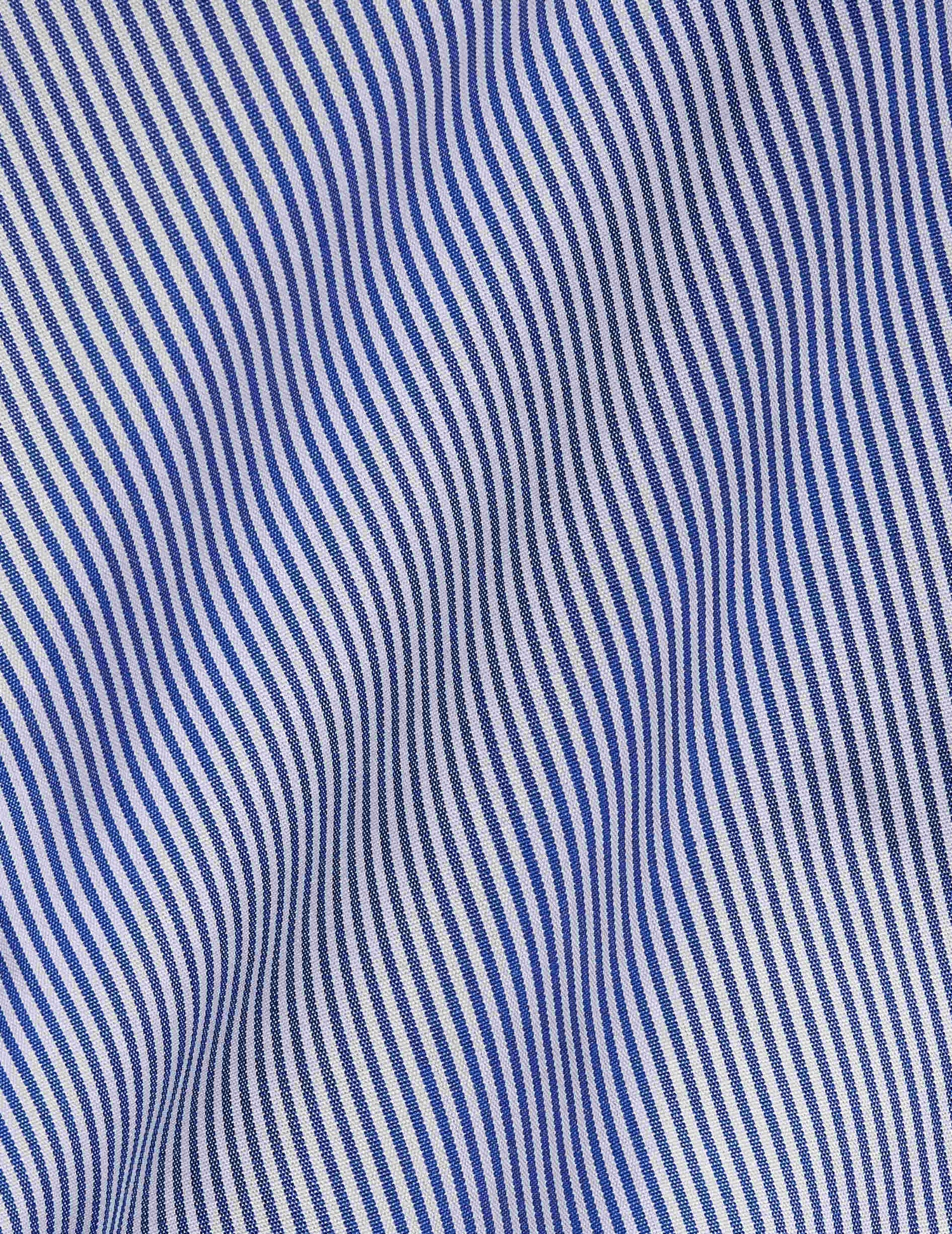 Semi-fitted striped blue shirt - Poplin - Italian Collar#2