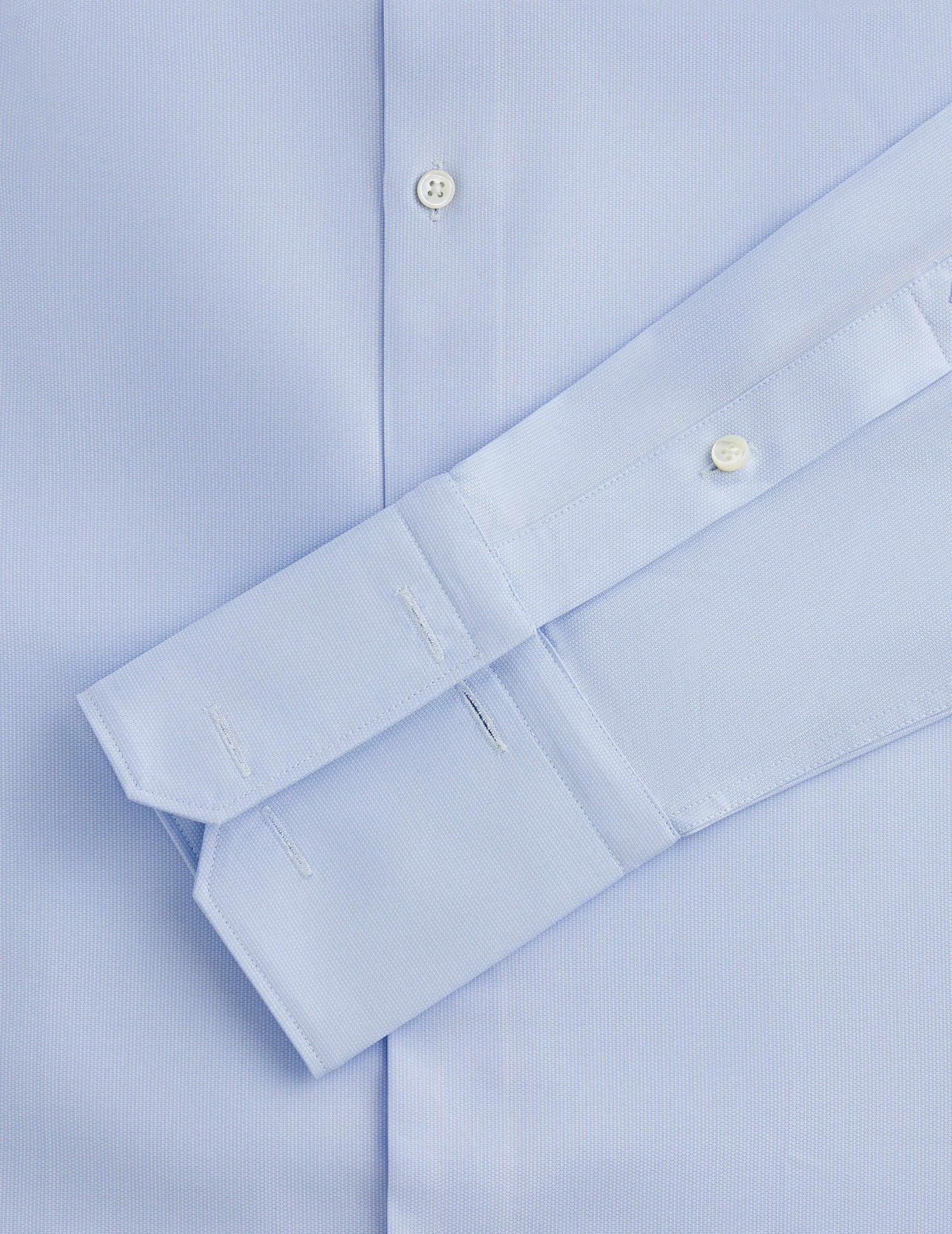 Fitted blue shirt - Shaped - Figaret Collar - French Cuffs#2