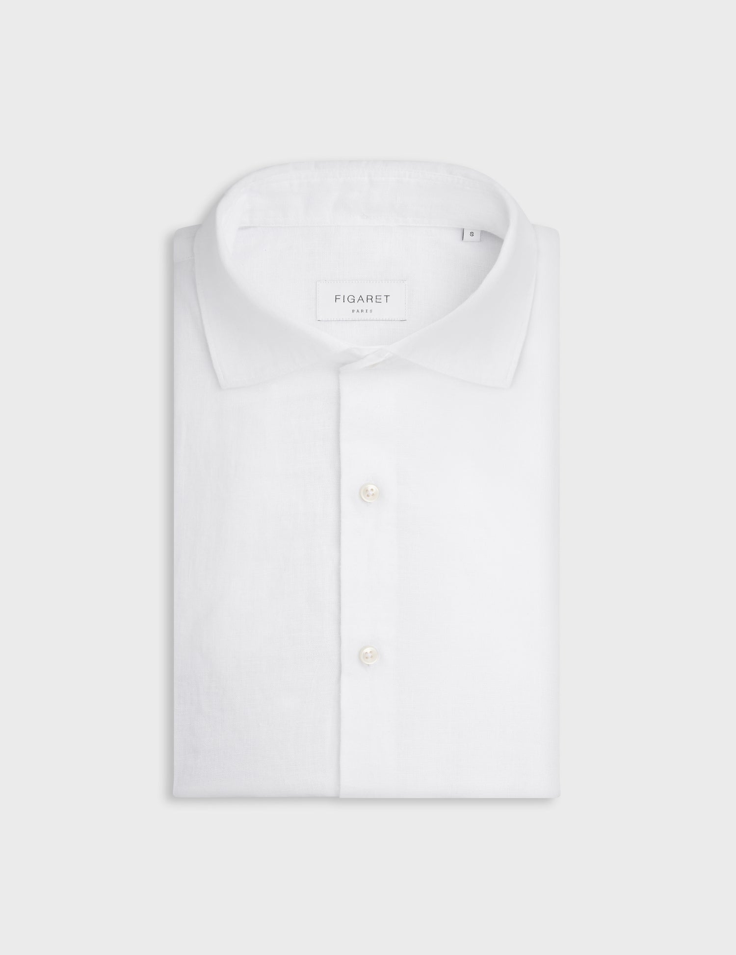 Aristote shirt in white linen - Linen - Italian Collar#3