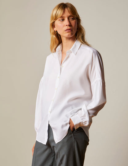 Oversized white Crystal shirt