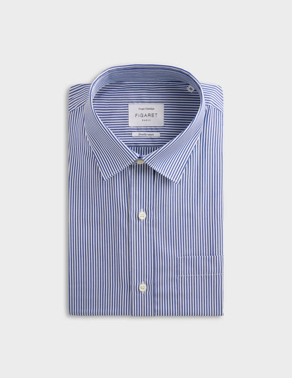 Classic blue striped shirt