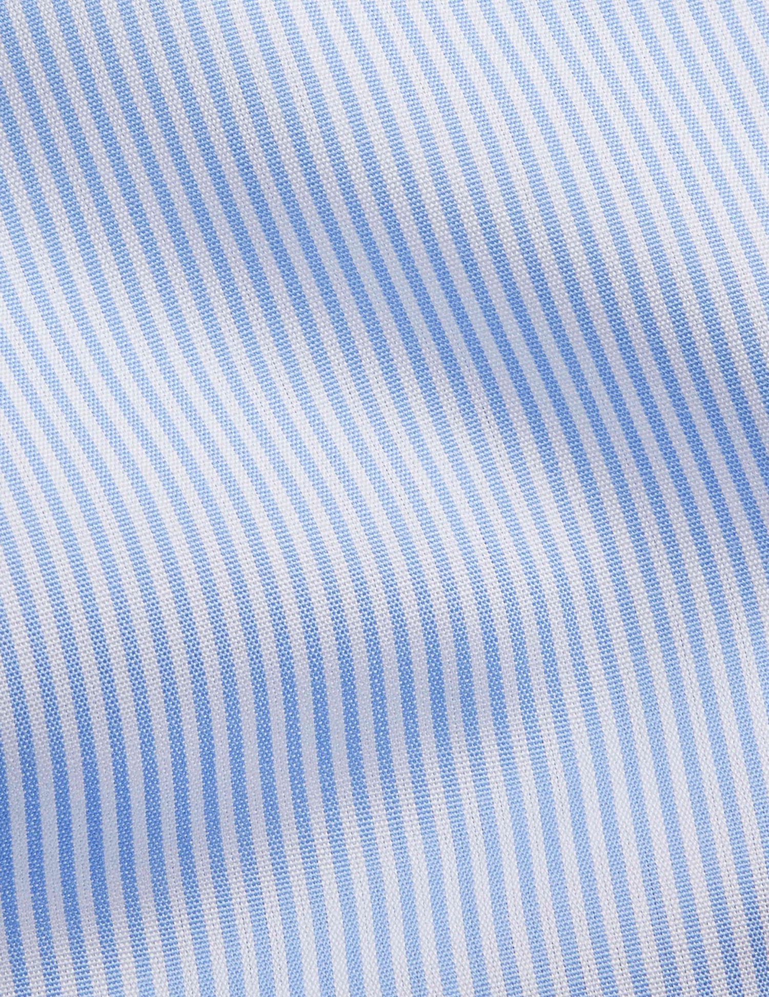 Semi-fitted blue striped shirt