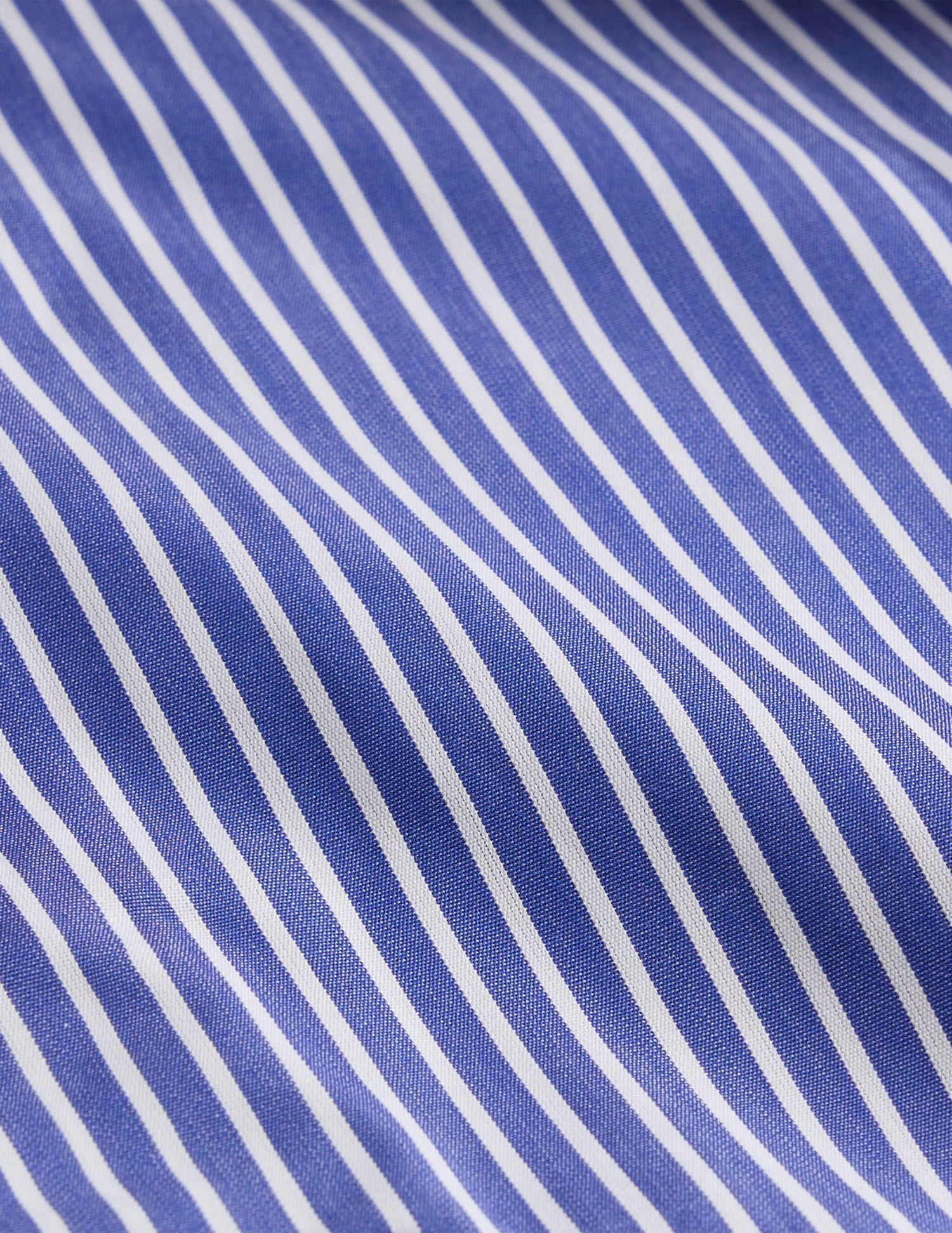 Chemise Semi-ajustée rayée bleue - Popeline - Col Figaret#6