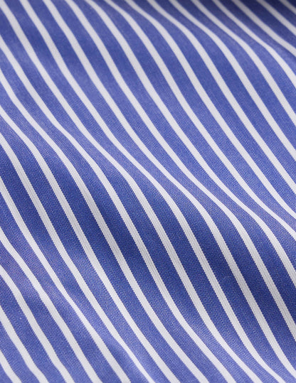 Chemise Semi-ajustée rayée bleue