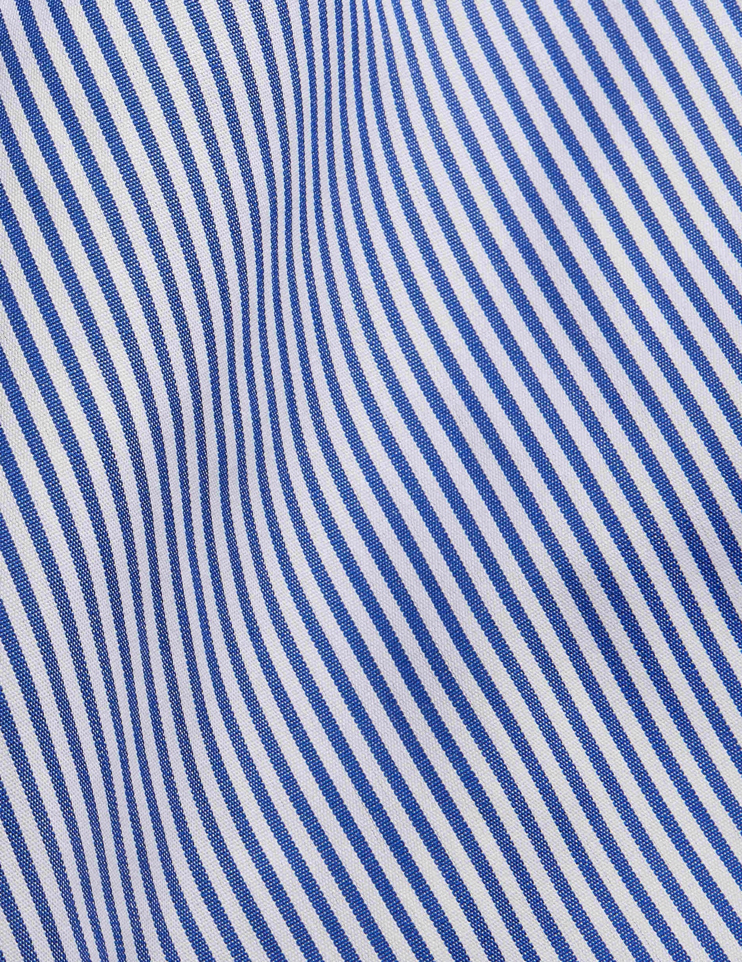 Semi-fitted blue striped shirt