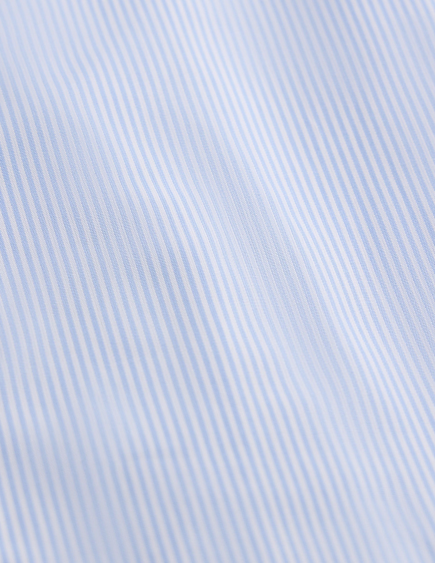 Fitted blue striped shirt