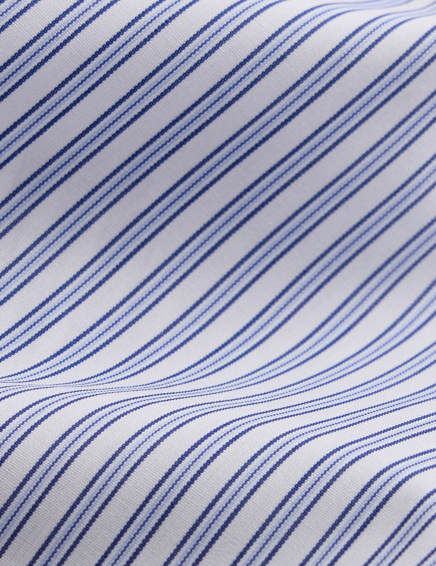 Semi-fitted navy striped shirt - Poplin - American Collar#2