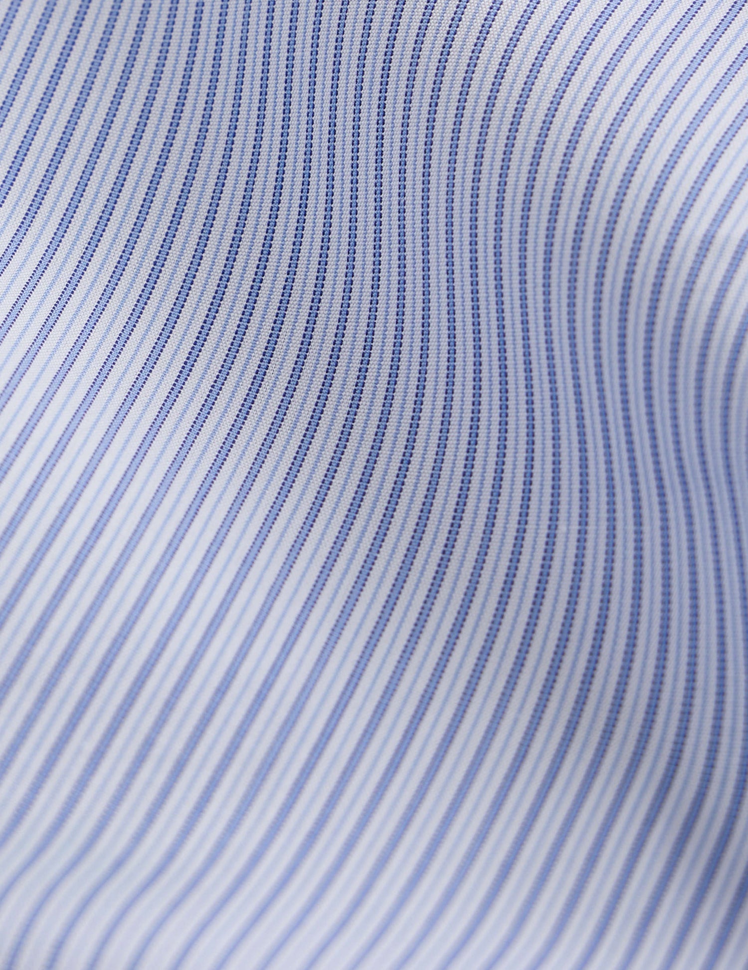 Fitted blue striped shirt - Poplin - Figaret Collar#2