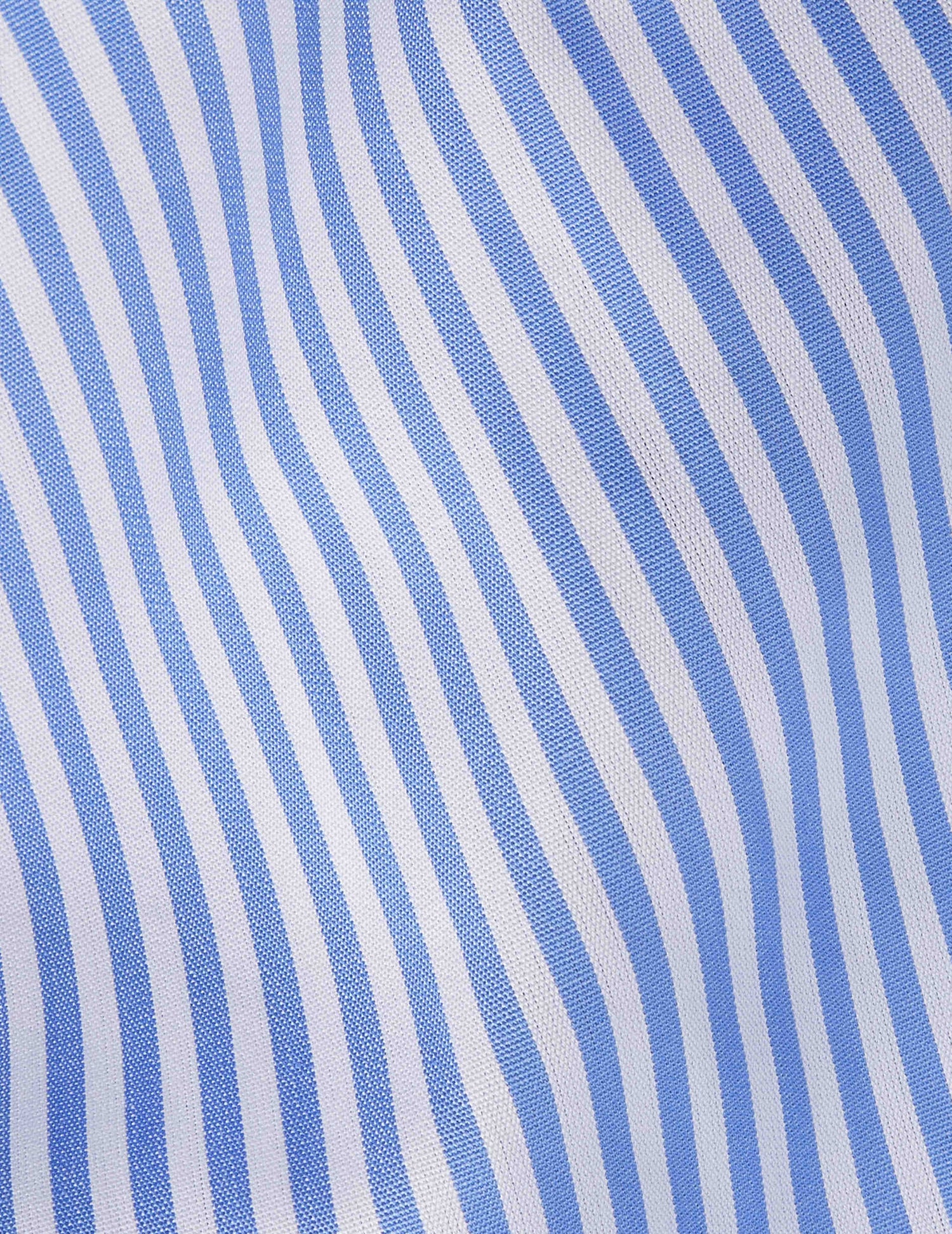 Semi-fitted blue striped shirt
