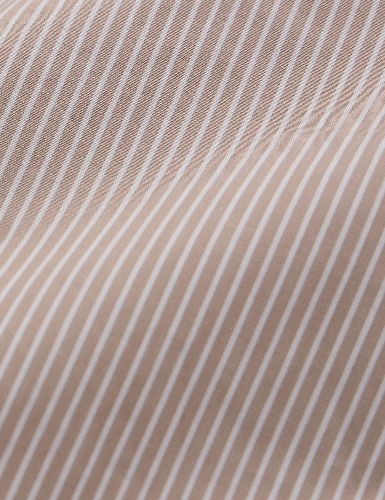 Semi-fitted beige striped shirt - Poplin - Figaret Collar#2