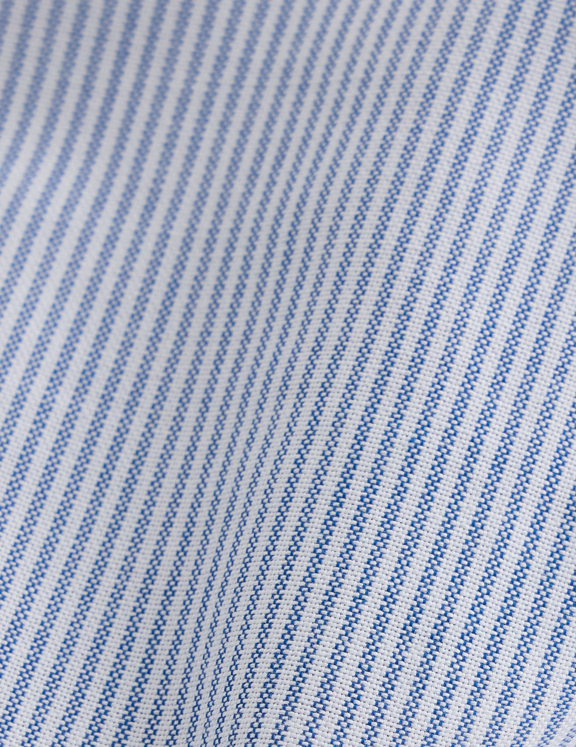 Blue striped Gaspard shirt - Oxford - American Collar