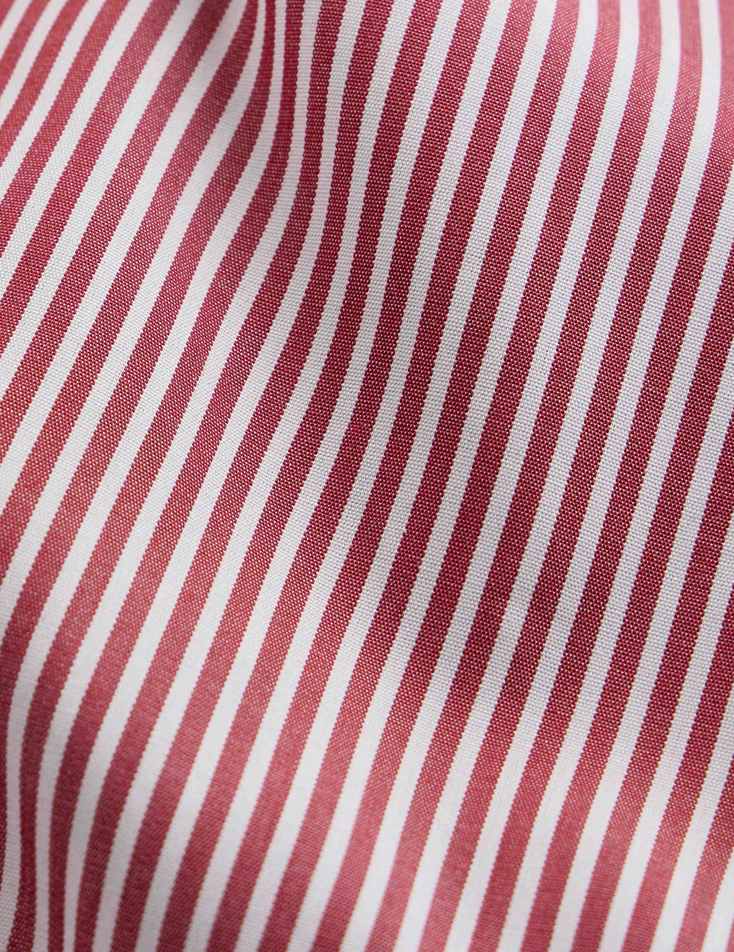 Semi-fitted burgundy striped shirt - Poplin - Italian Collar#2