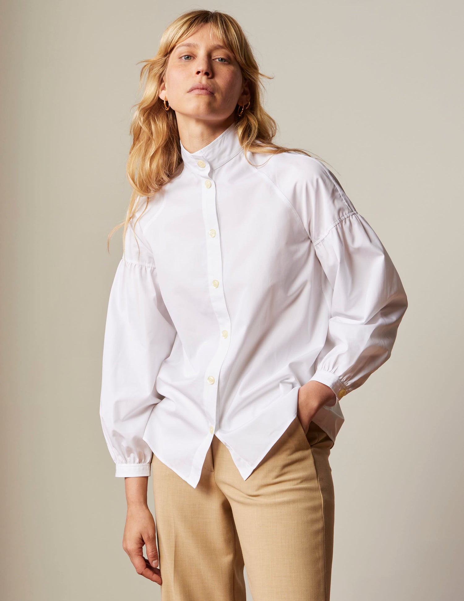 White Esmée shirt - Poplin#3