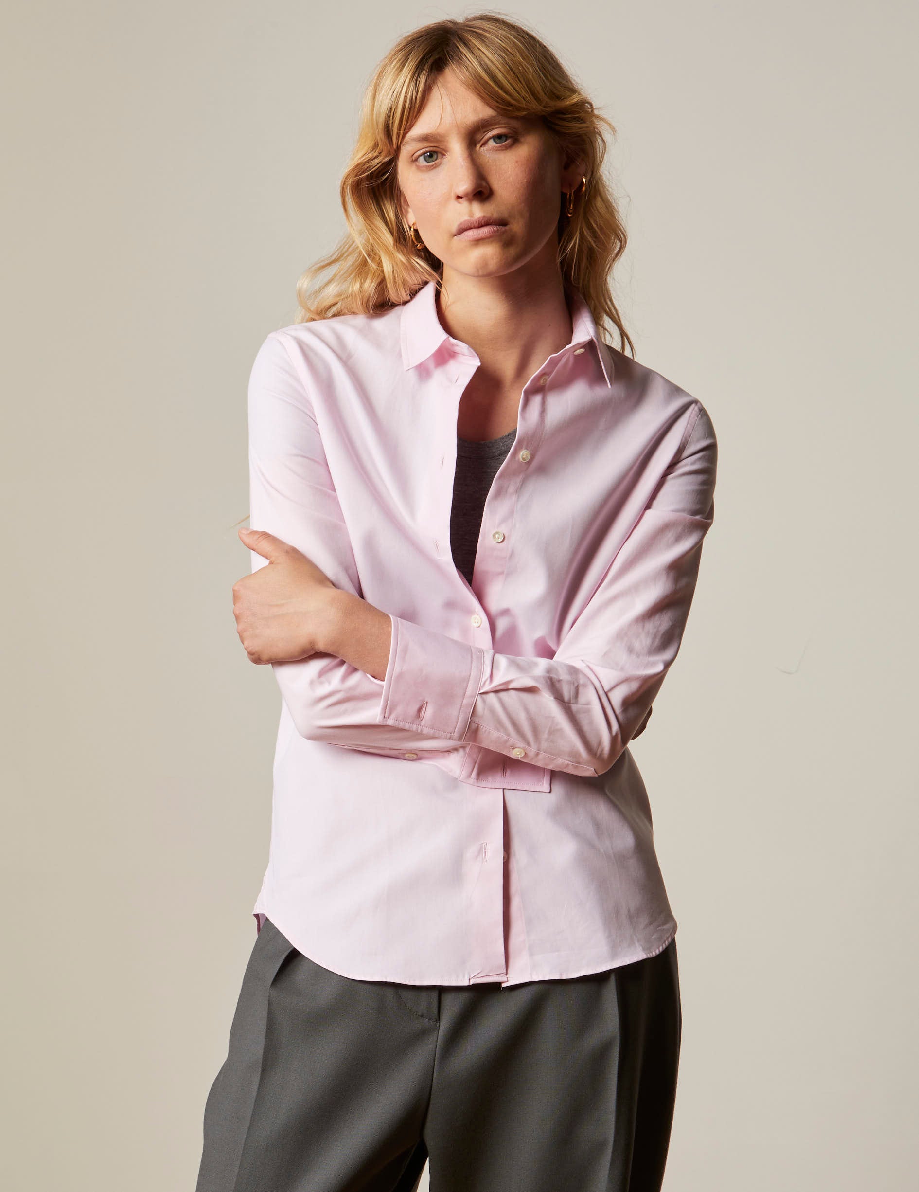 Pink Marion shirt - Pinpoint