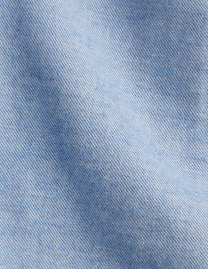 blue cotton cashmere Gaspard shirt