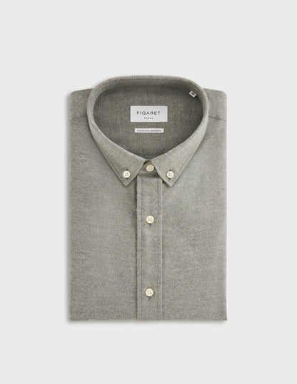 Grey Cotton cashmere Gaspard shirt