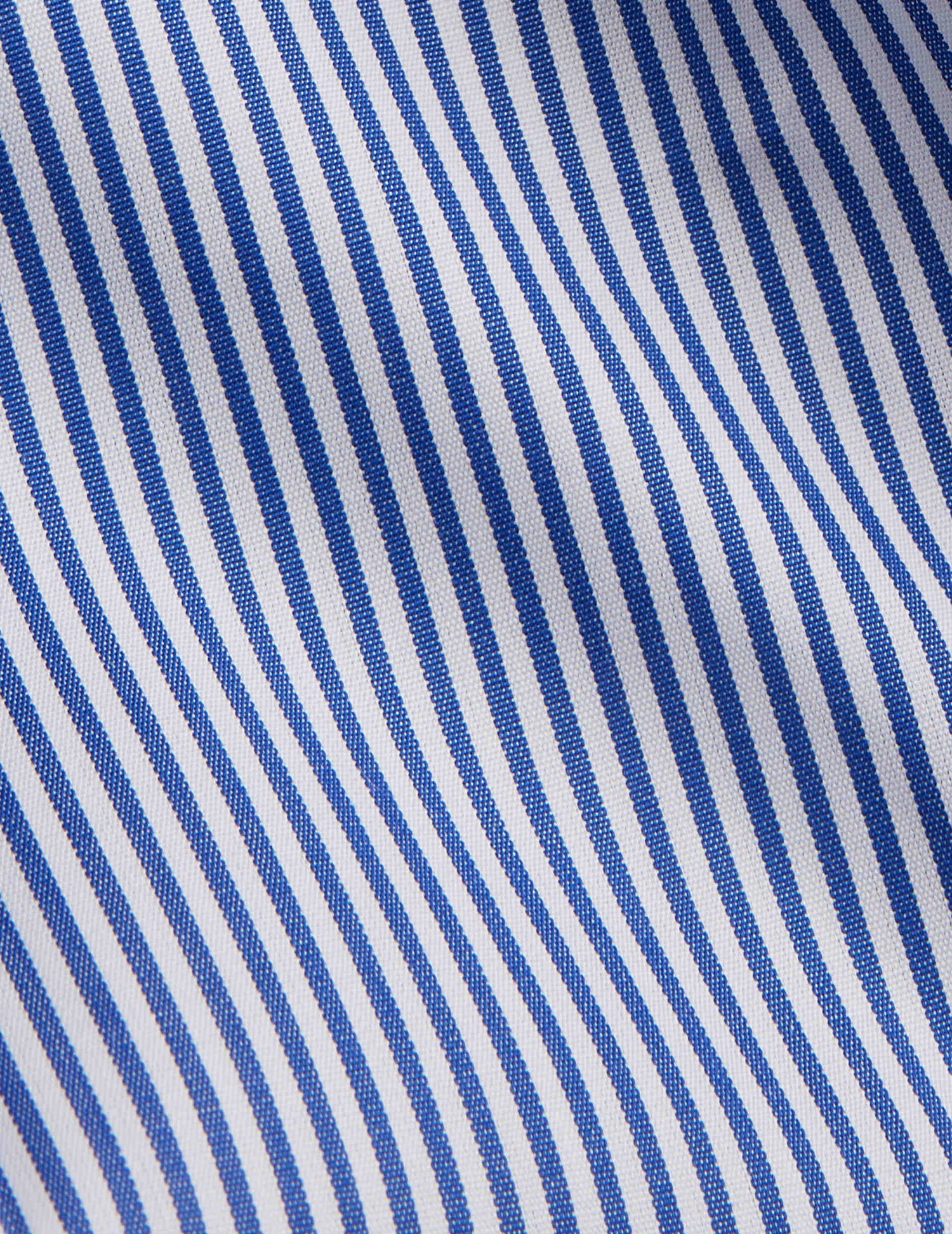 Fitted blue striped shirt