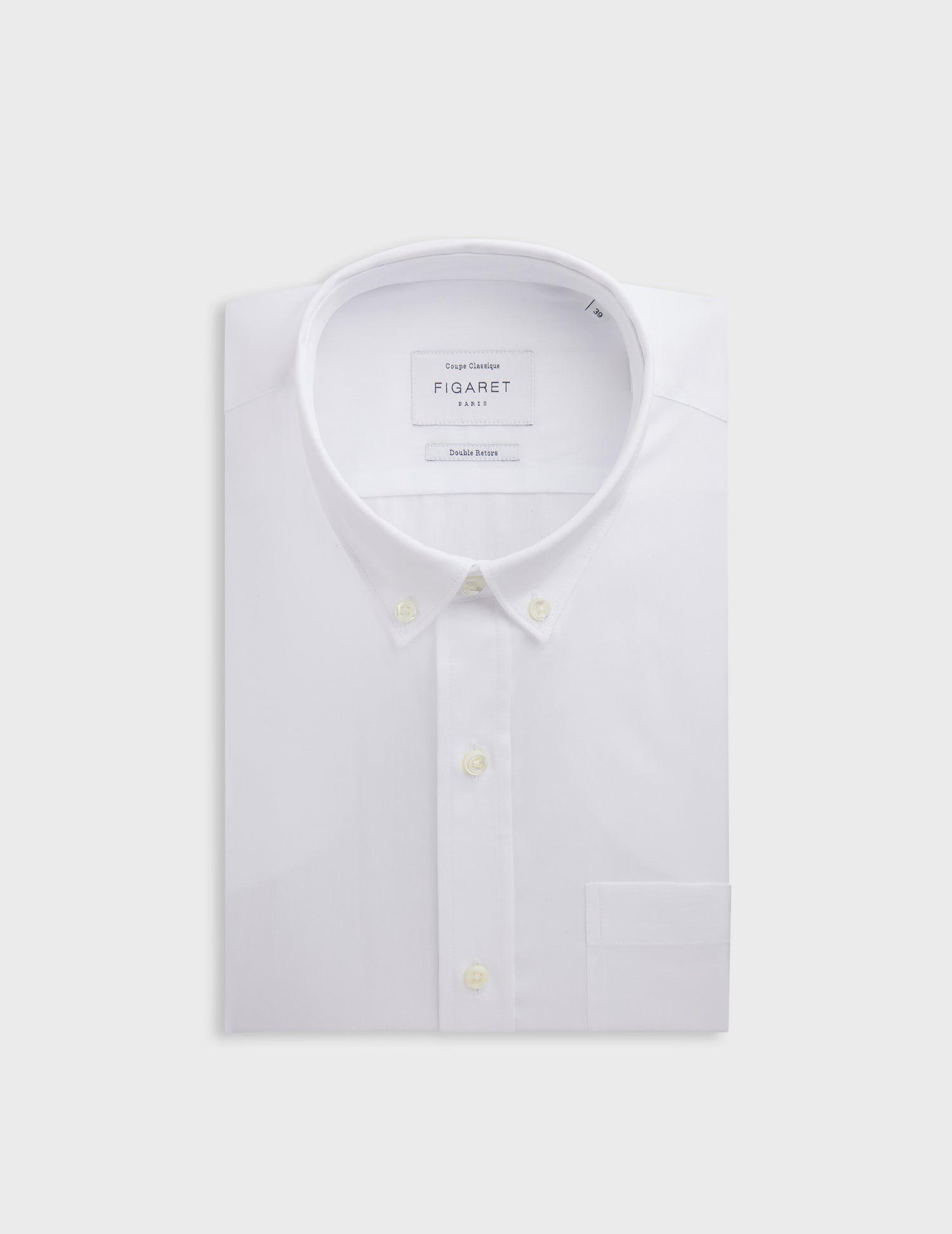 Classic white shirt - Pinpoint - American Collar