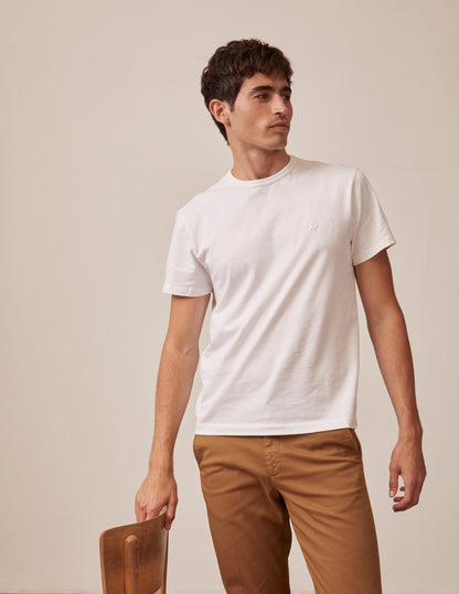 White cotton Benny t-shirt