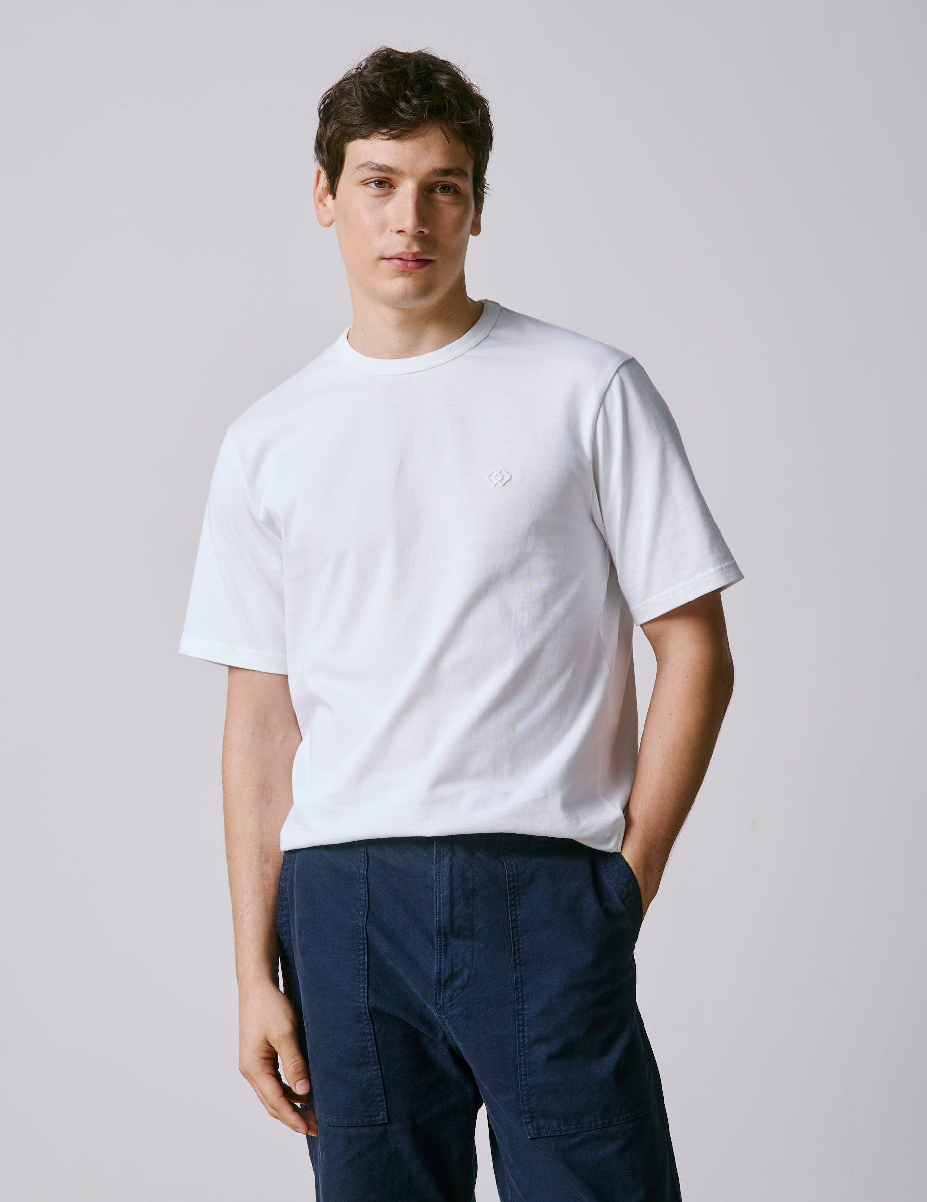 White cotton Benny t-shirt