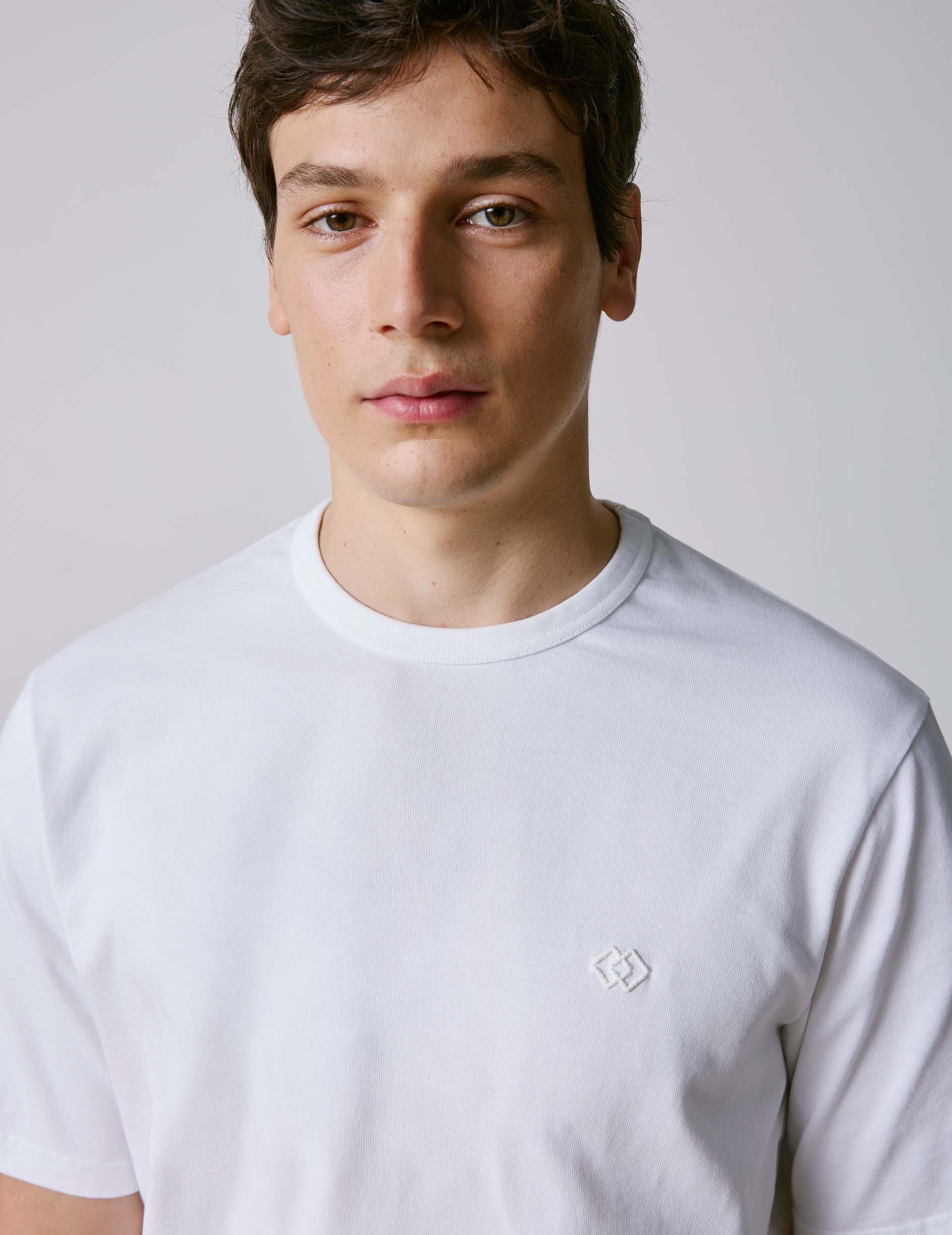 White cotton Benny t-shirt