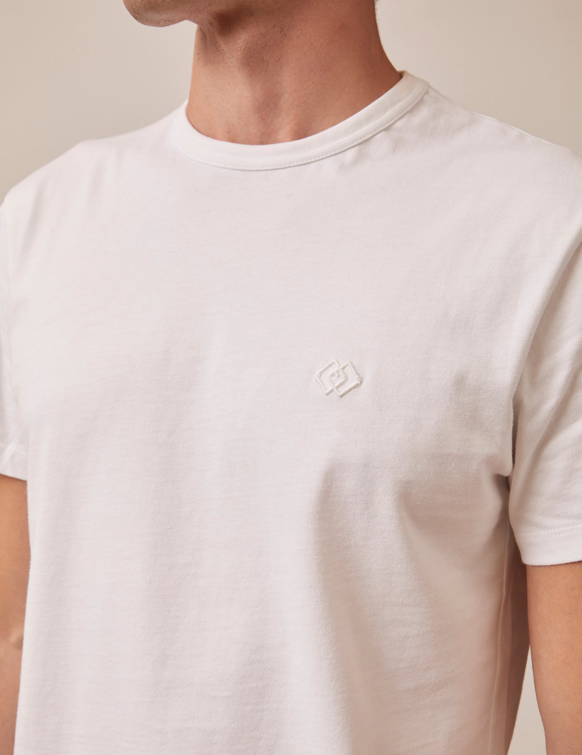 White cotton Benny t-shirt