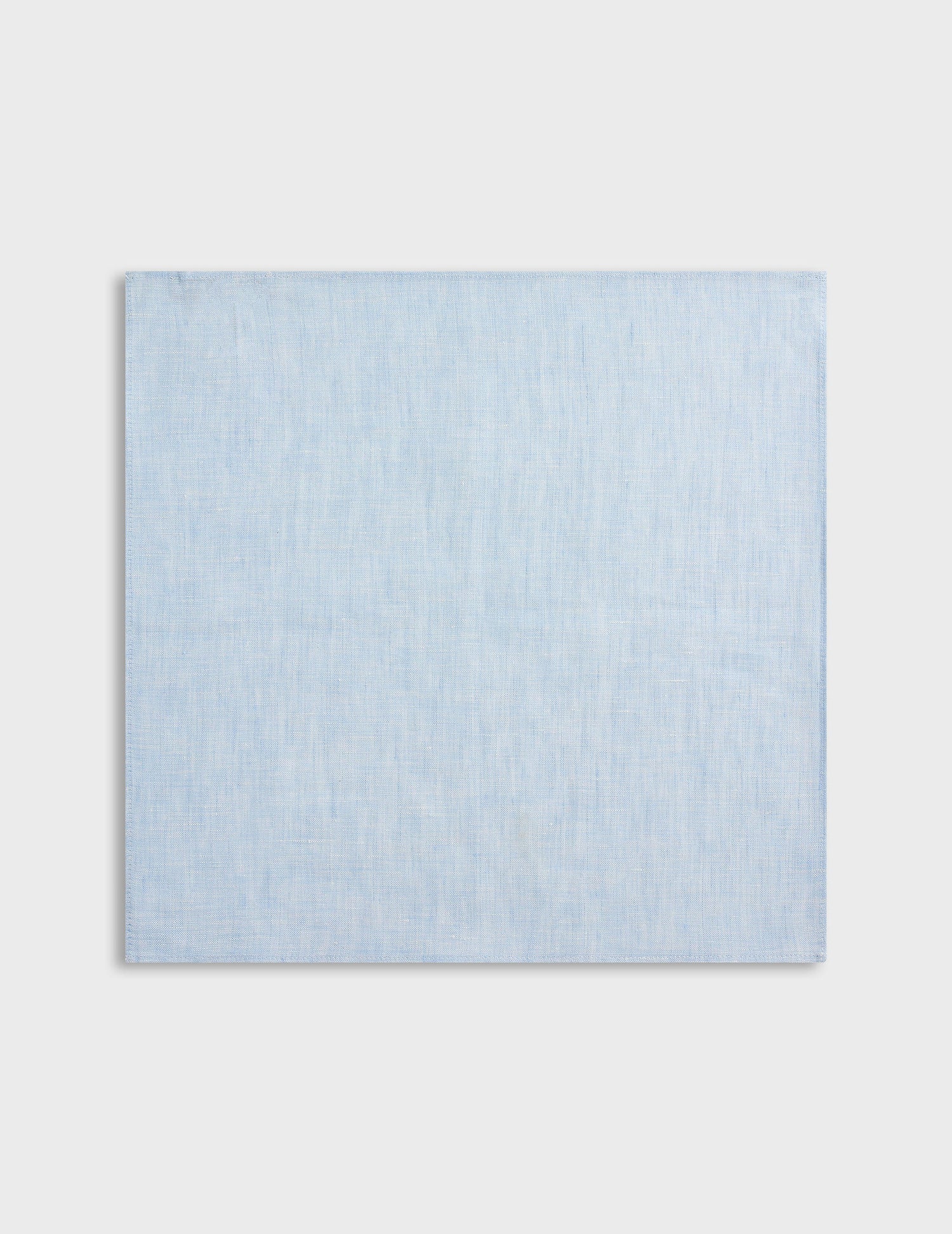 Blue linen pocket square