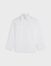 white oversized Faith shirt
