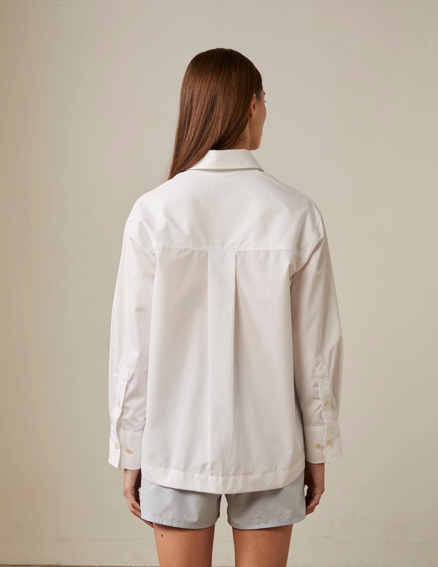 Faith white oversized shirt - Poplin#2