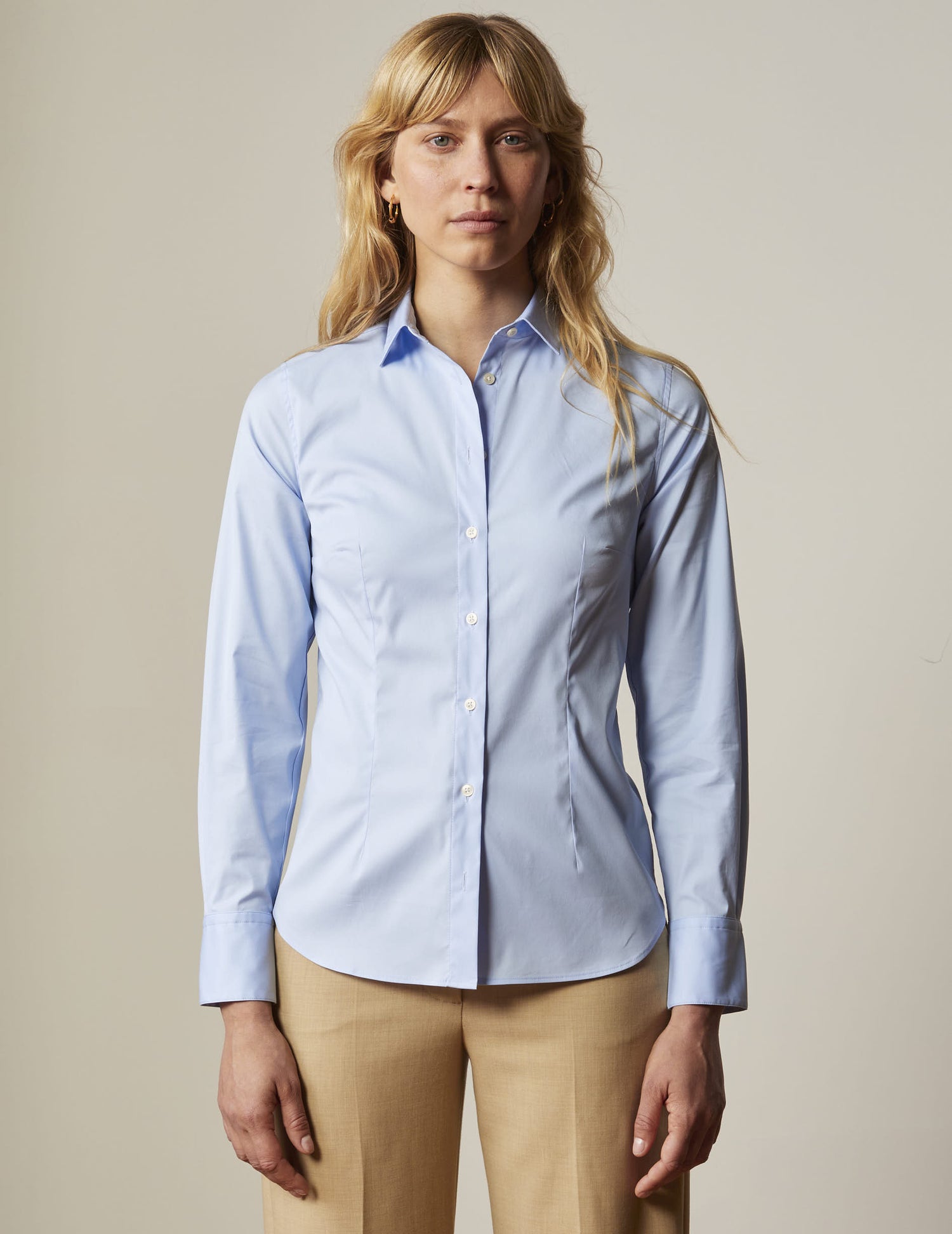Light blue Anais shirt - Poplin#3