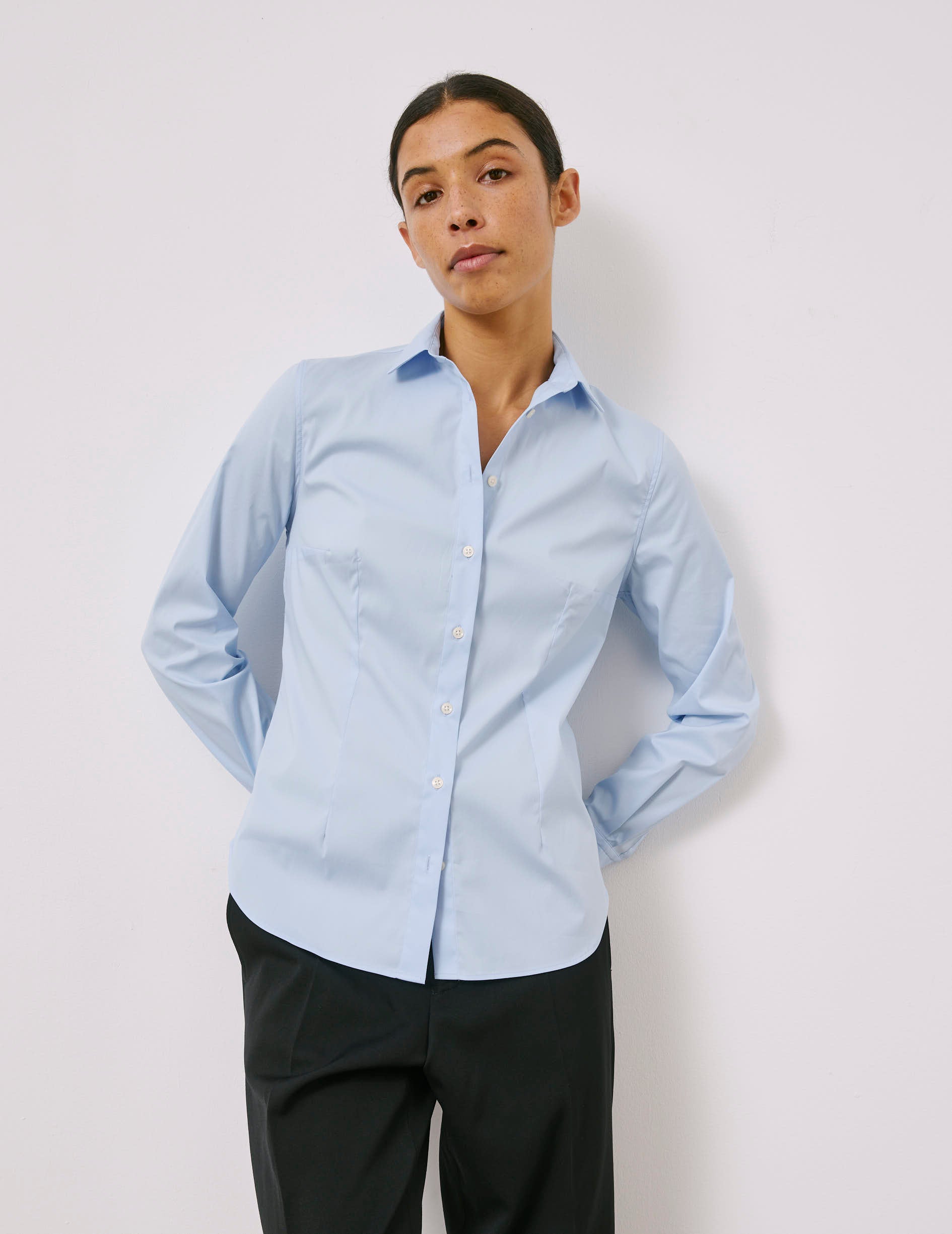Light blue Anais shirt - Poplin