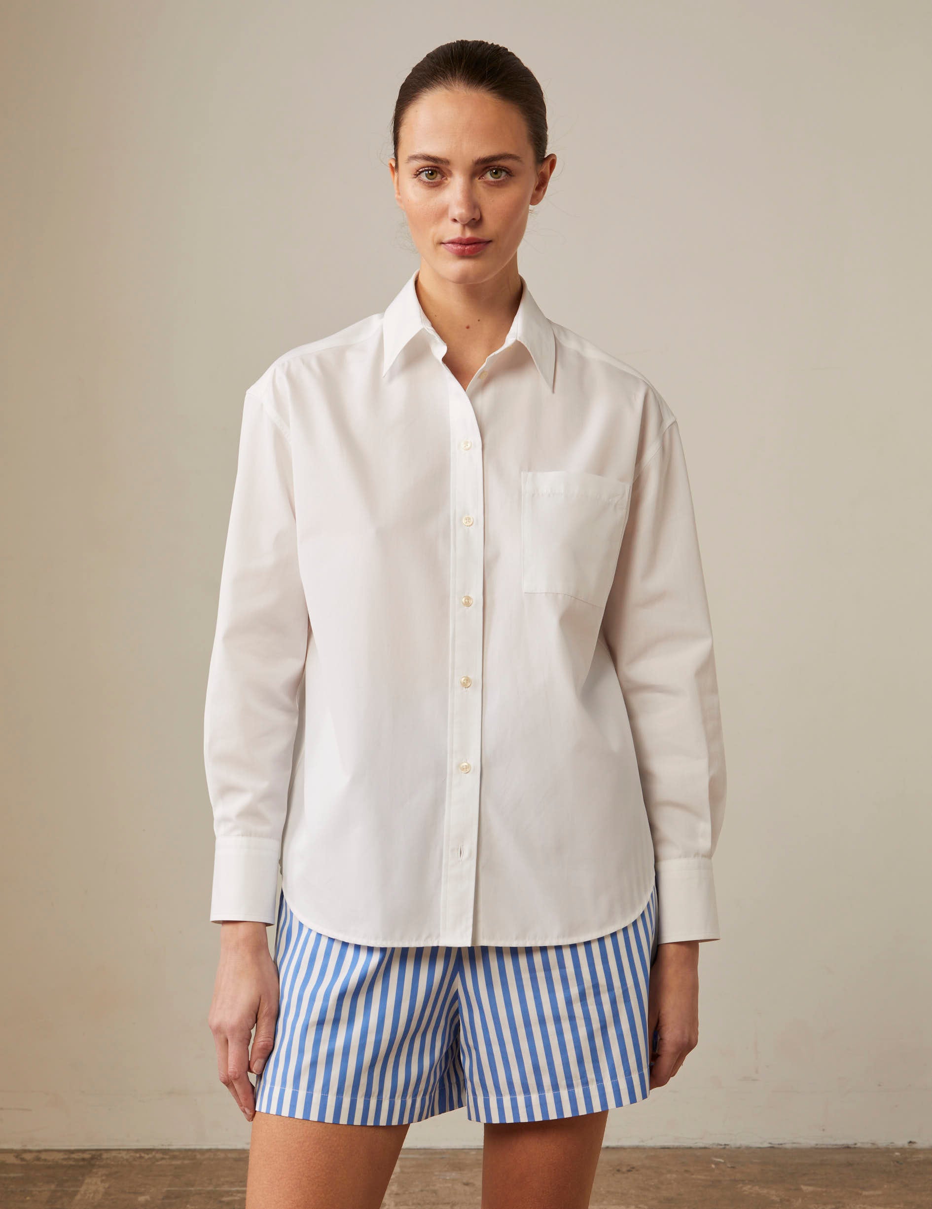 White Charlotte shirt - Poplin