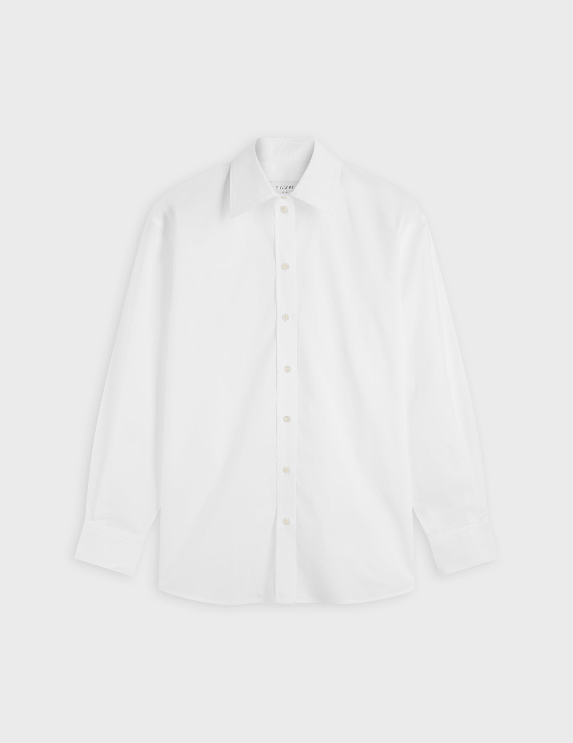 Oversized white Delina shirt - Poplin