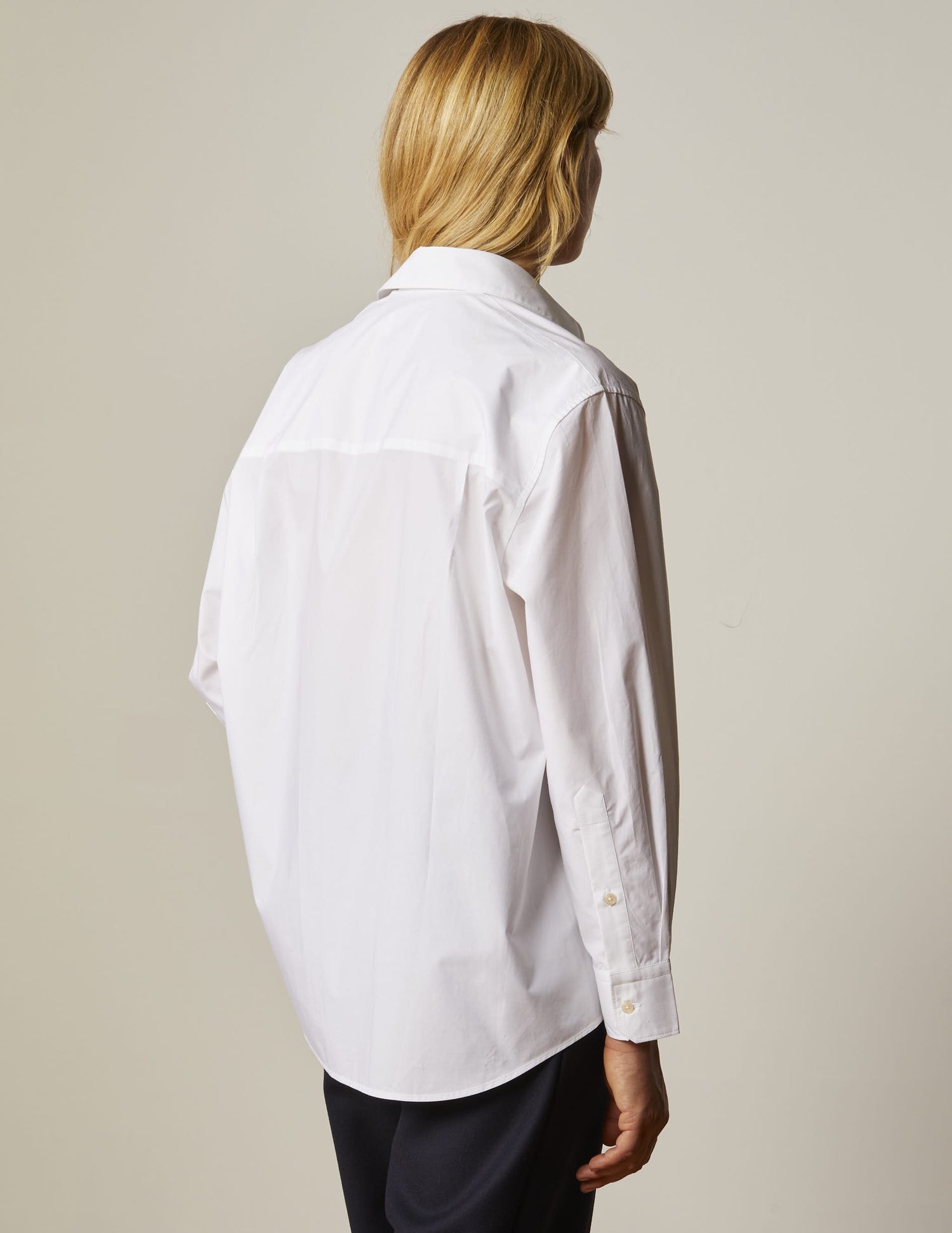 Oversized white Delina shirt - Poplin#2