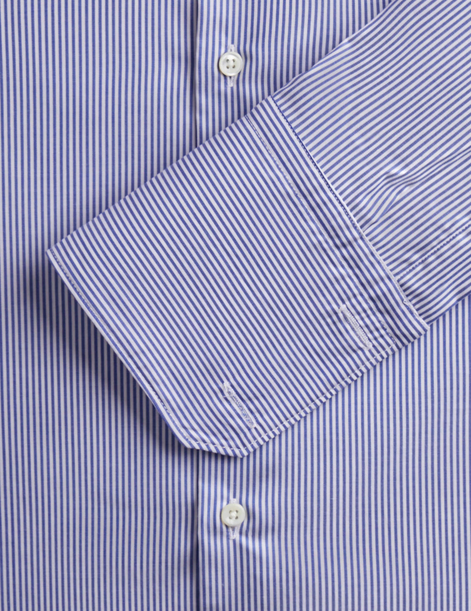 Fitted navy striped shirt - Twill - Figaret Collar - French Cuffs#2