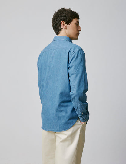 Gabriel blue denim shirt