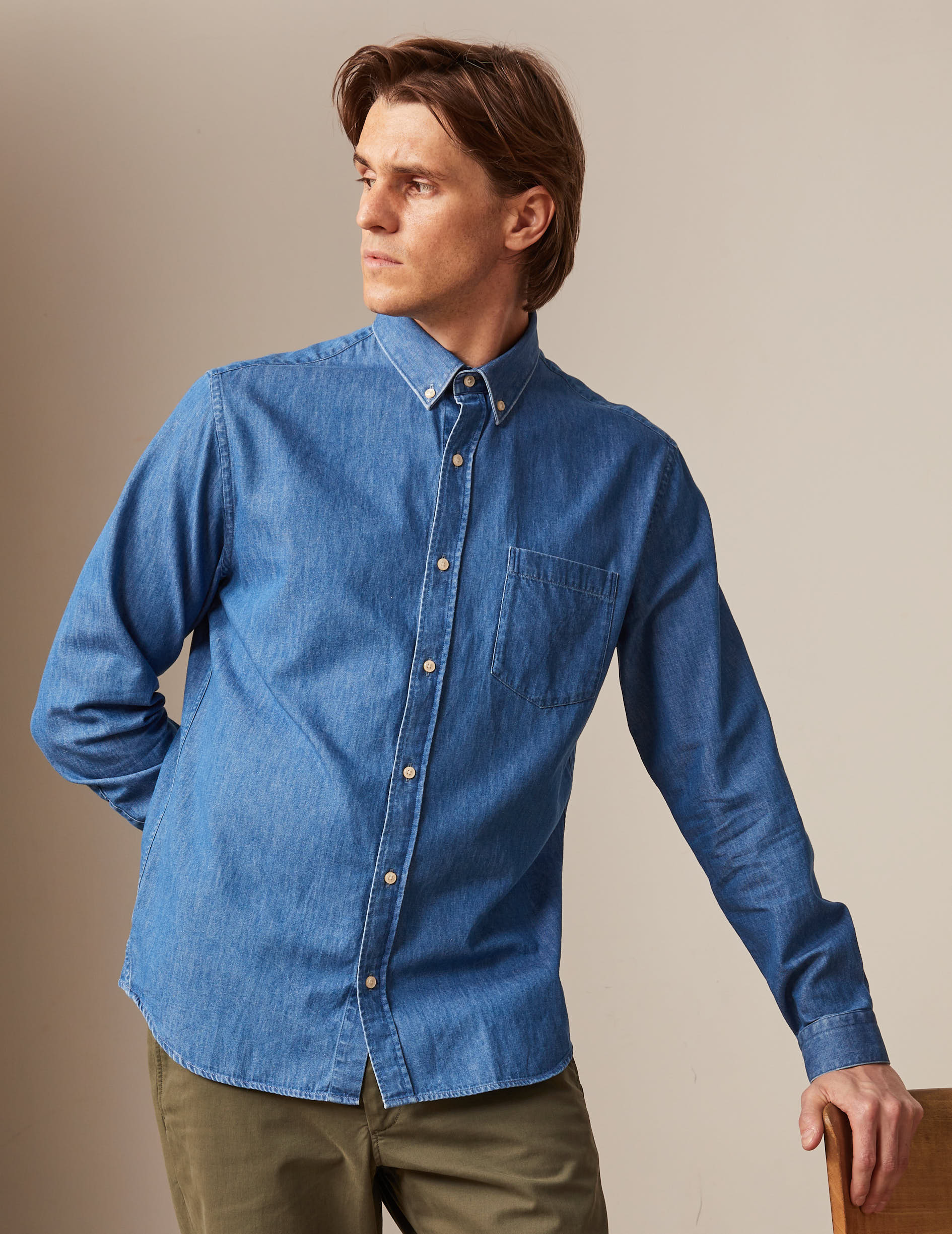 Light blue denim Gabriel shirt