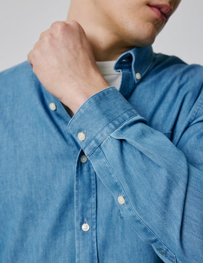 Gabriel blue denim shirt