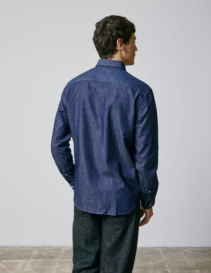 Gabriel navy denim shirt