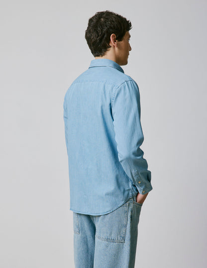 Gabriel blue denim shirt