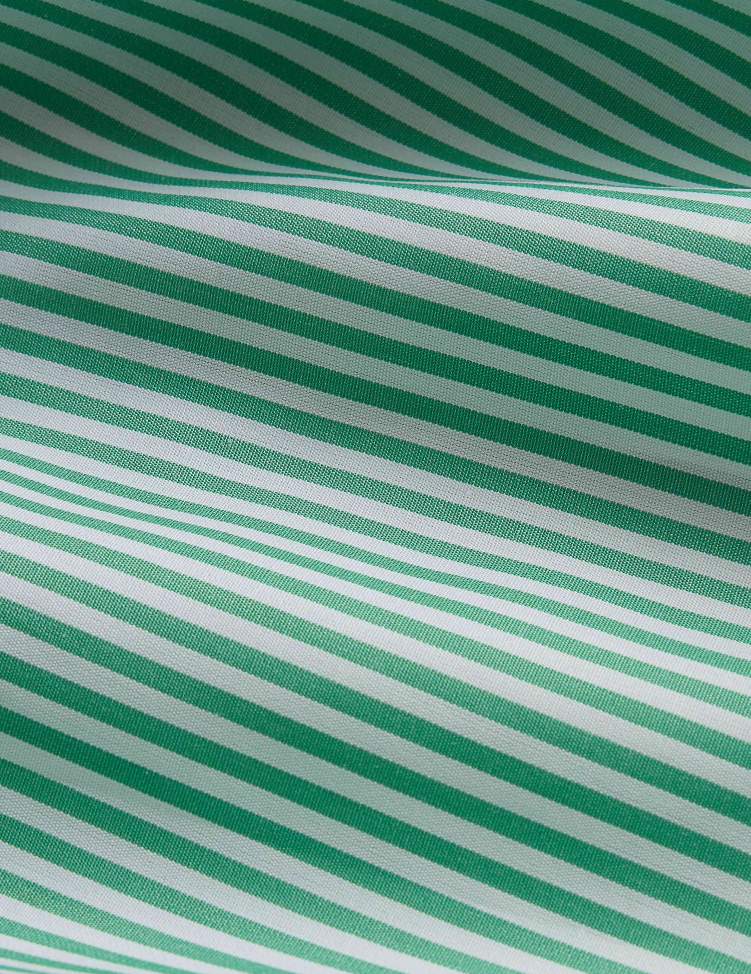 Semi-fitted green striped shirt - Poplin - Italian Collar#2