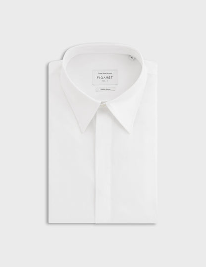 Chemise semi-ajustée blanche