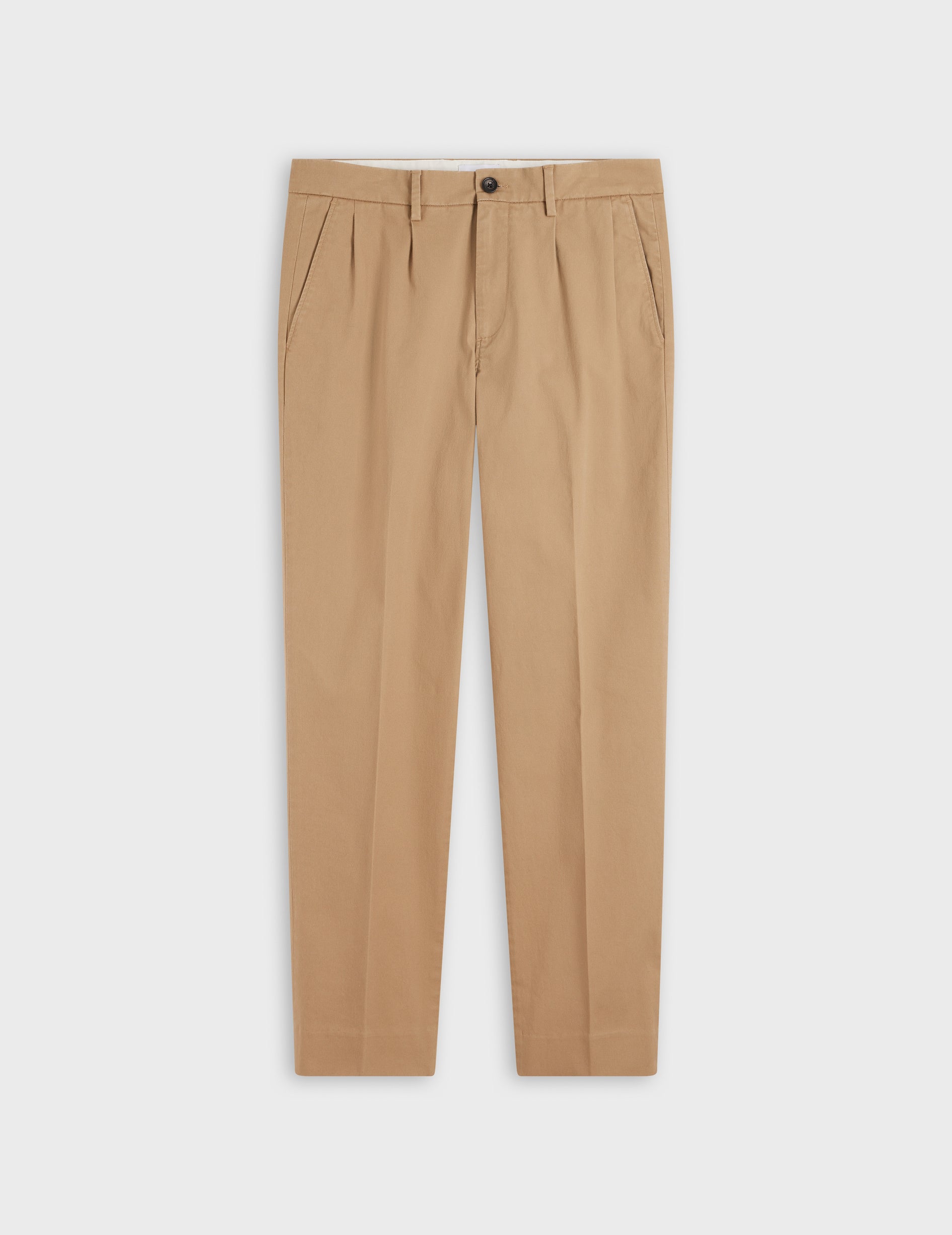 Chino driss en twill de coton beige