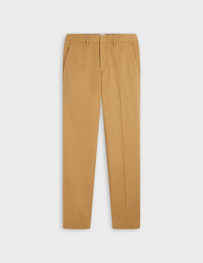 Chino maxence en twill de coton camel