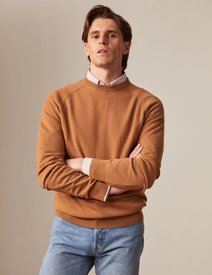 Camel wool and cashmere Emile jumper