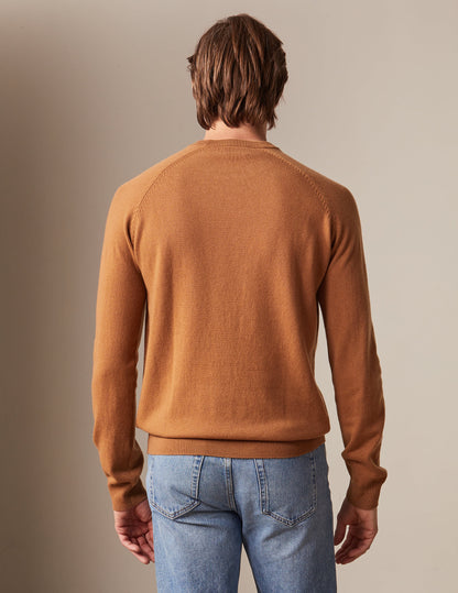 Camel wool and cashmere Emile jumper