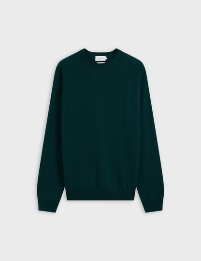 Green wool and cashmere Emile jumper