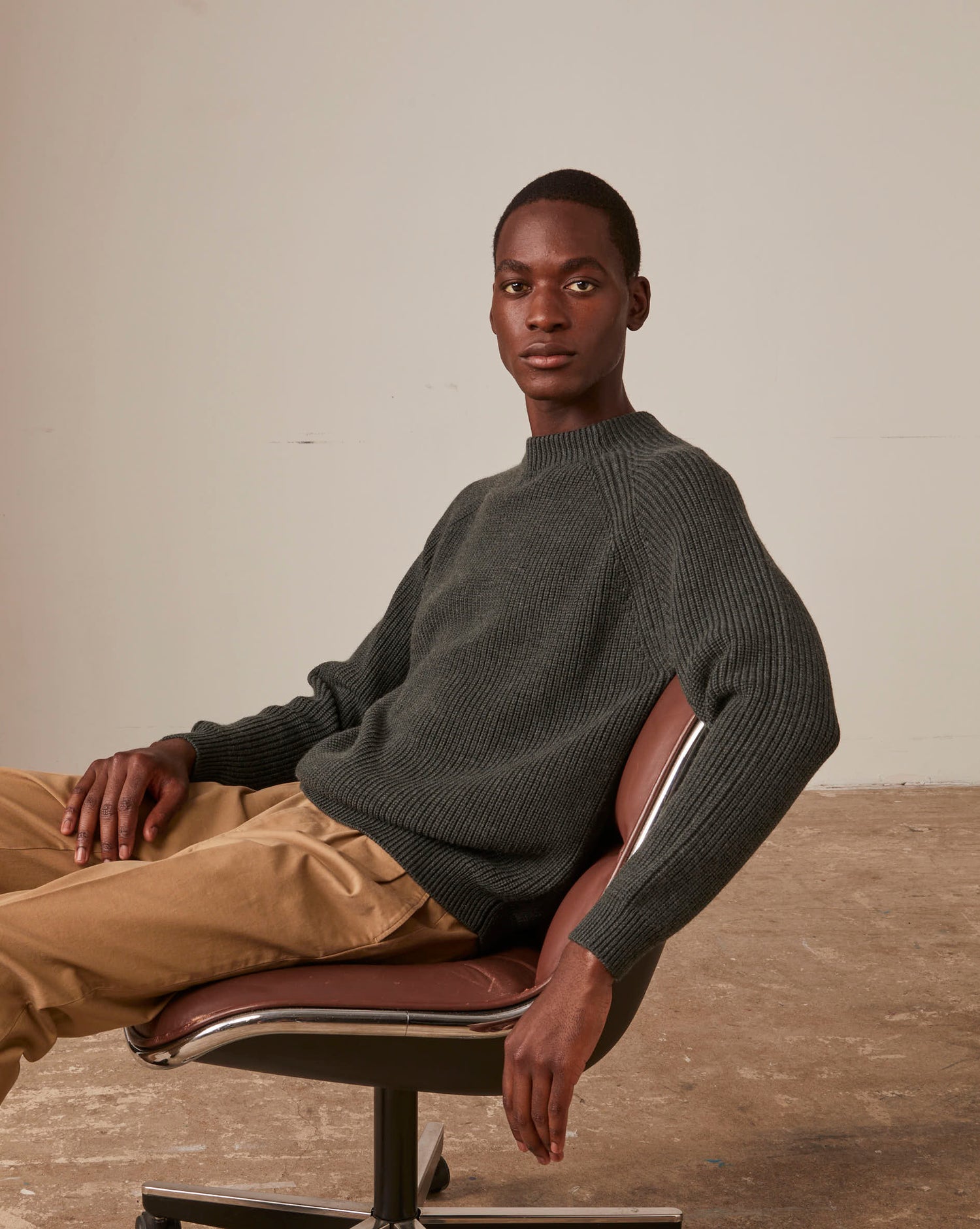 Green wool Gareth jumper