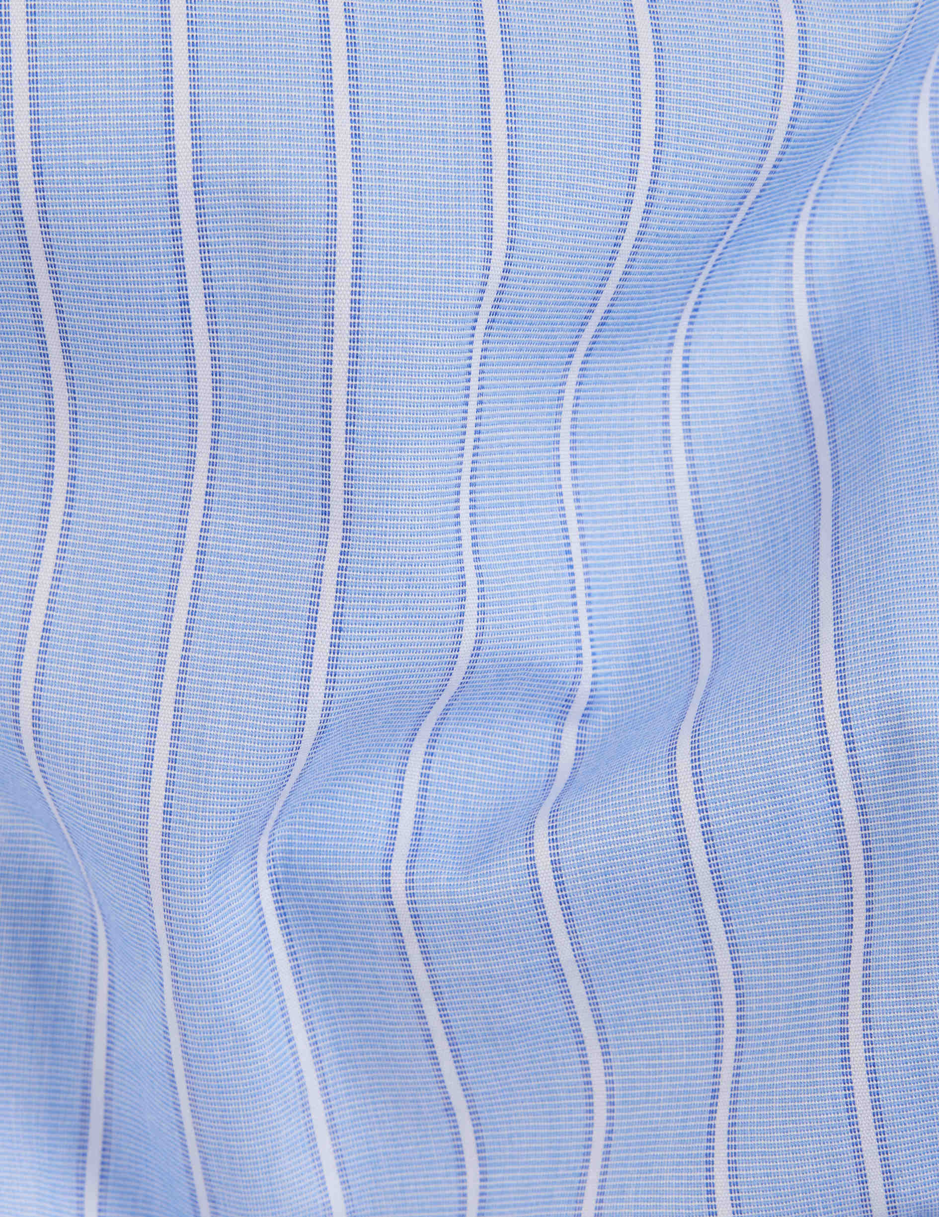 Blue striped poplin Louis pyjamas