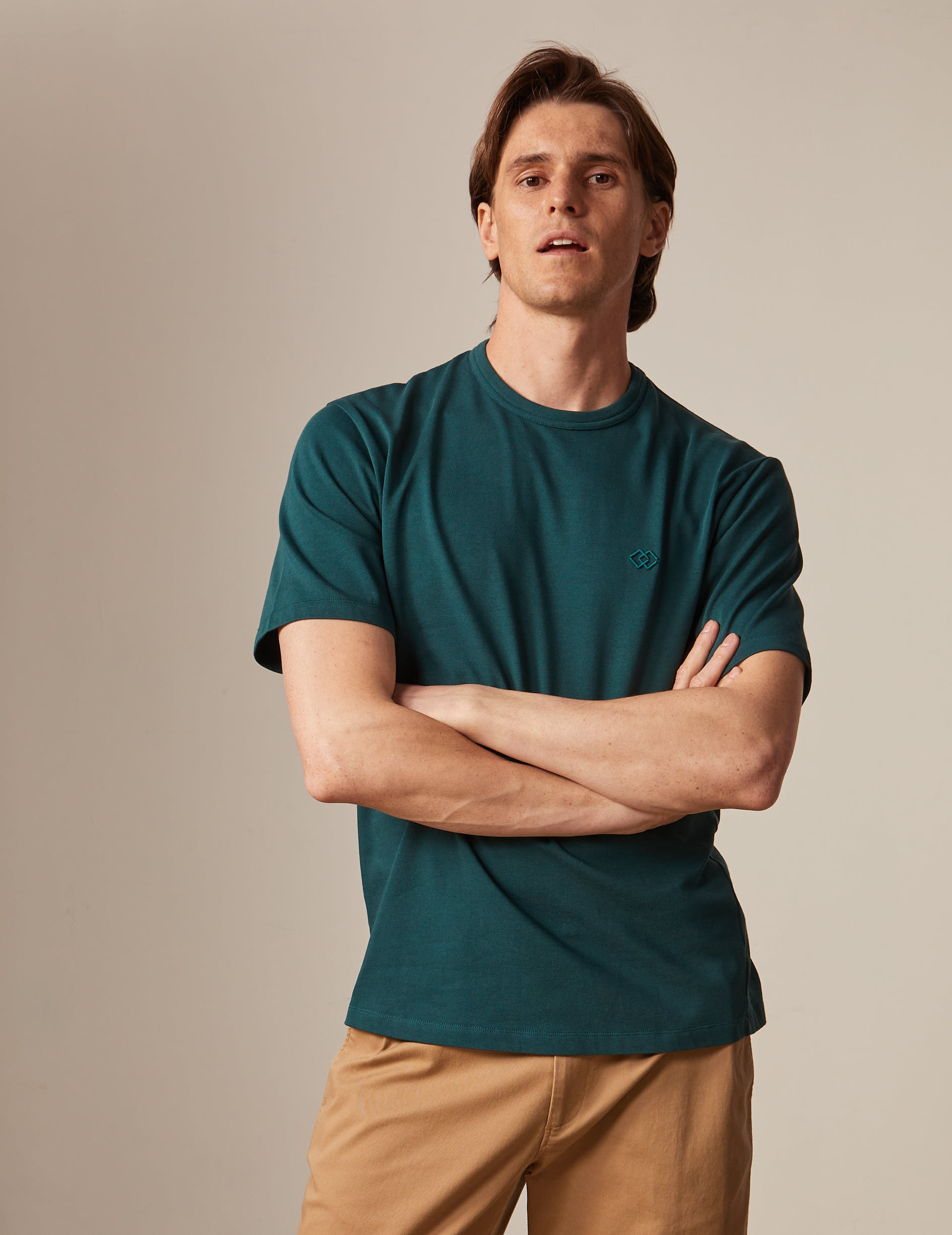 T-shirt benny en coton vert